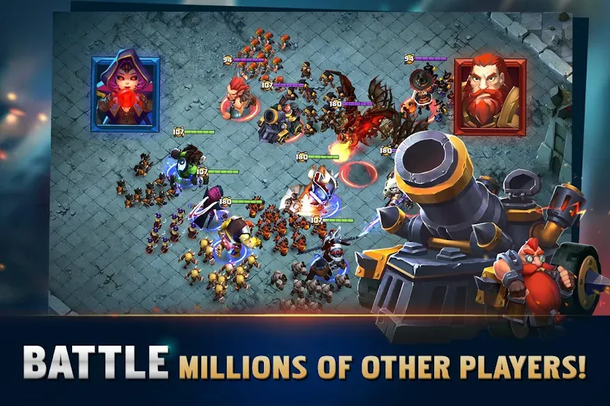 Clash of Lords: Guild Castle [MOD: безлимитные ресурсы и алмазы] Screenshot 5