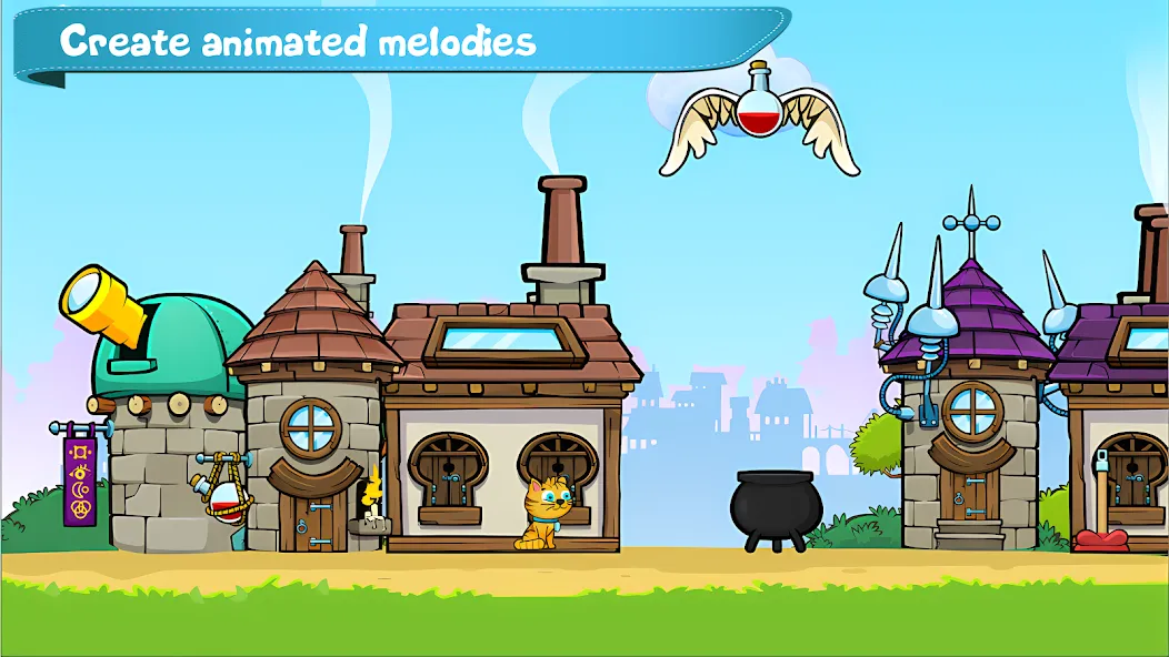 Cat Piano Meow - Sounds &amp; Game [MOD: разблокированы все звуки и уровни] Screenshot 3