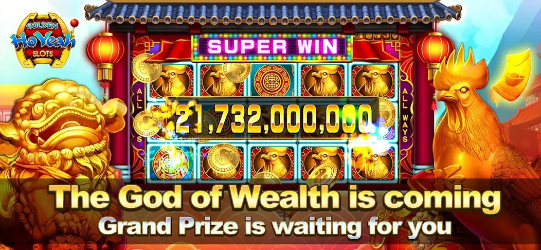 Golden HoYeah- Casino Slots [MOD: безлимитные монеты и бонусы] Screenshot 1