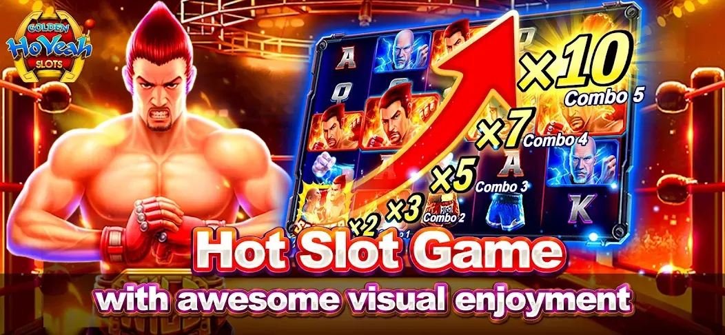 Golden HoYeah- Casino Slots [MOD: безлимитные монеты и бонусы] Screenshot 3