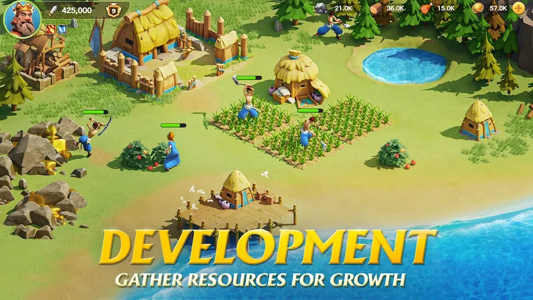 Kingdom Adventure Saga [MOD: безлимитные ресурсы и усиленная армия] Screenshot 2