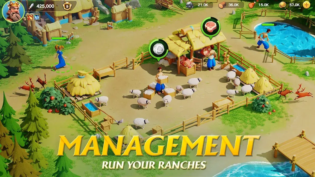 Kingdom Adventure Saga [MOD: безлимитные ресурсы и усиленная армия] Screenshot 4