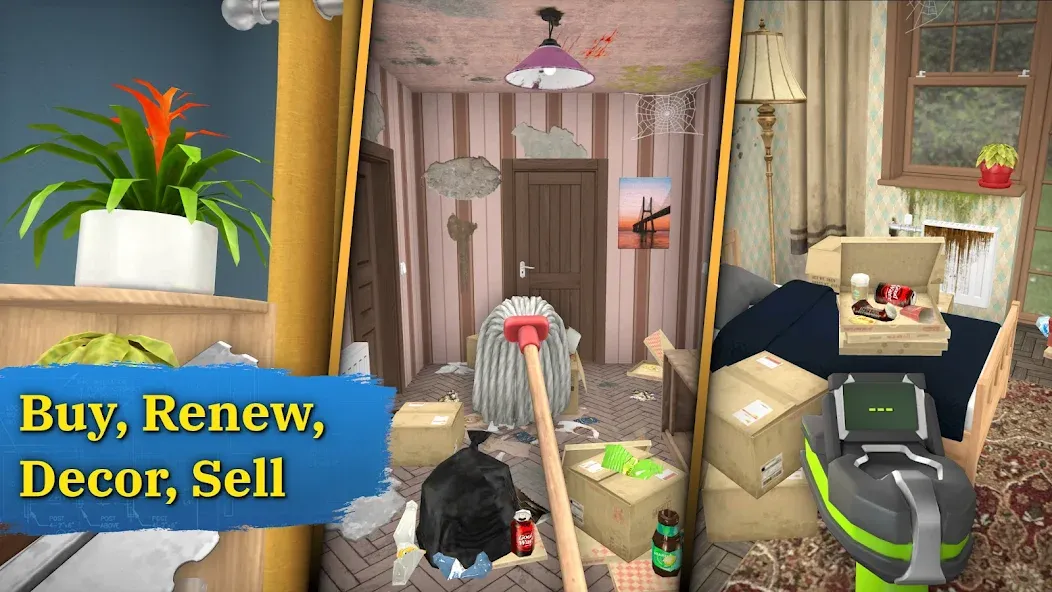 House Flipper: Home Design [MOD: безлимитные деньги и мебель бесплатно] Screenshot 1