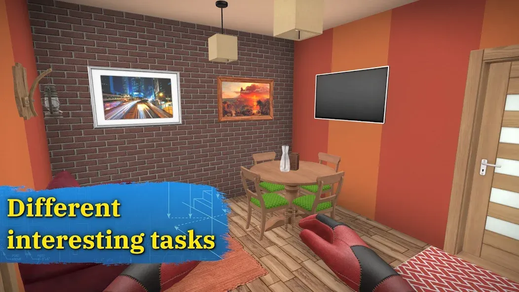 House Flipper: Home Design [MOD: безлимитные деньги и мебель бесплатно] Screenshot 3
