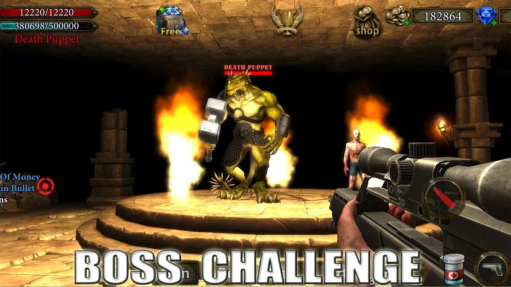 Dungeon Shooter : Dark Temple [MOD: безлимитные деньги и патроны] Screenshot 2