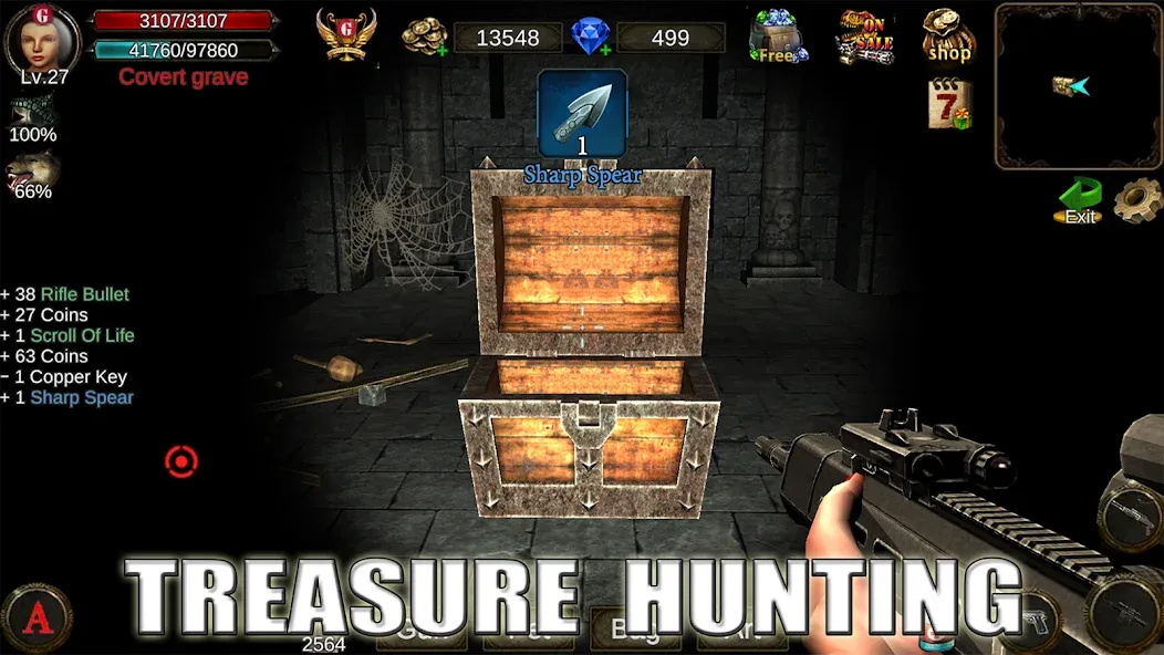 Dungeon Shooter : Dark Temple [MOD: безлимитные деньги и патроны] Screenshot 4