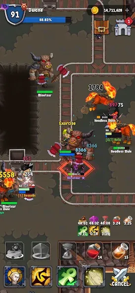 The Walking Hero - Idle RPG [MOD: безлимитные ресурсы и энергия] Screenshot 1