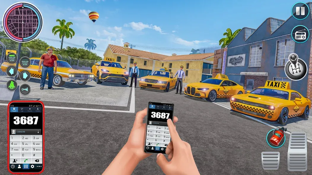 City Taxi Driving: Taxi Games [MOD: безлимитные деньги и топливо] Screenshot 2