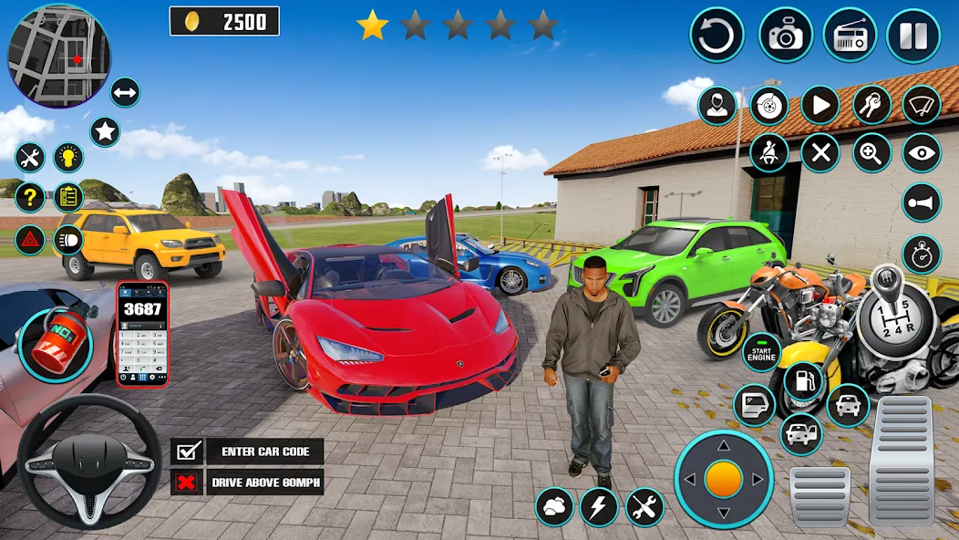 Open World Car Driving Games [MOD: безлимитные деньги и все машины] Screenshot 1