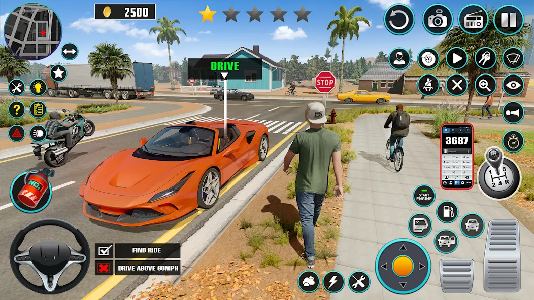 Open World Car Driving Games [MOD: безлимитные деньги и все машины] Screenshot 2