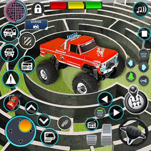 Monster Truck Maze Puzzle Game [MOD: безлимитные деньги и все машины открыты] Screenshot 1
