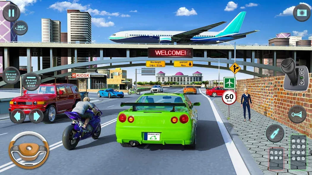 Modern Car Driving School Game [MOD: безлимитные деньги и все машины открыты] Screenshot 1