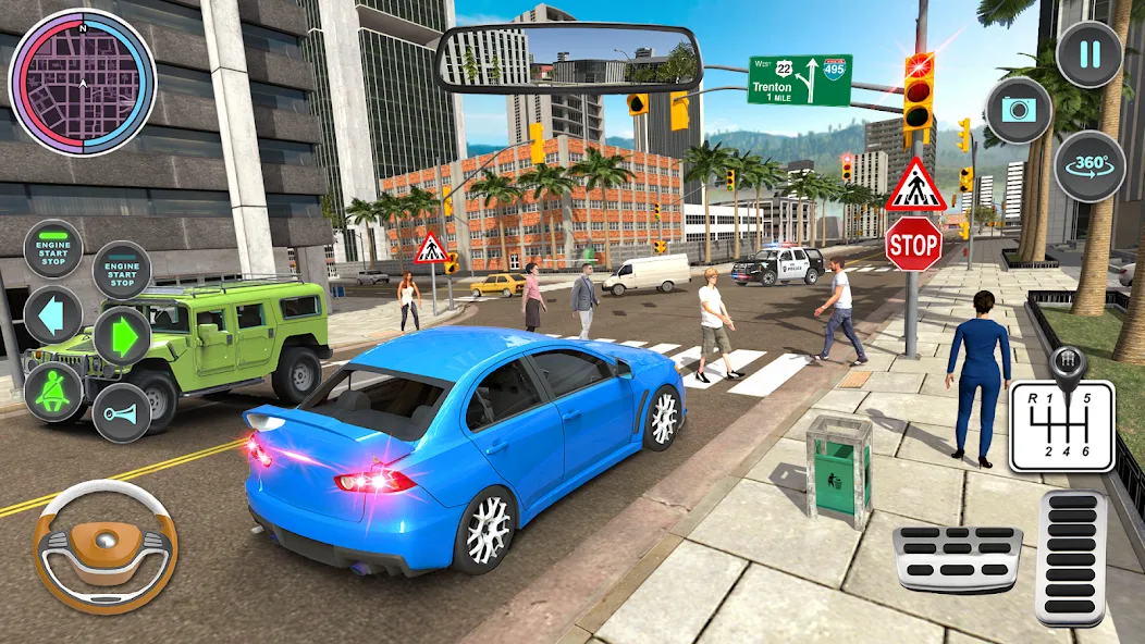 Modern Car Driving School Game [MOD: безлимитные деньги и все машины открыты] Screenshot 3