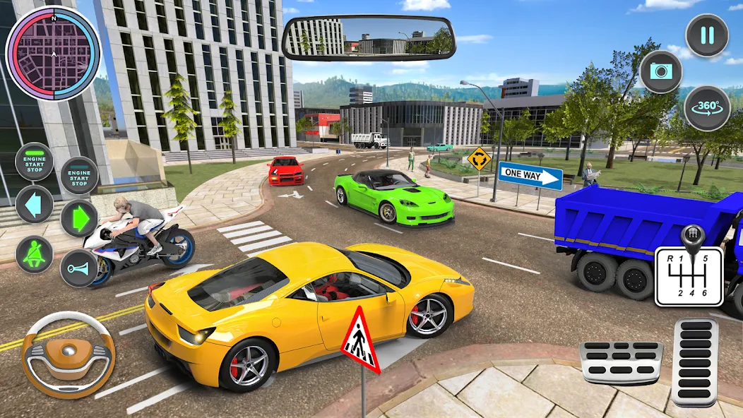 Modern Car Driving School Game [MOD: безлимитные деньги и все машины открыты] Screenshot 4