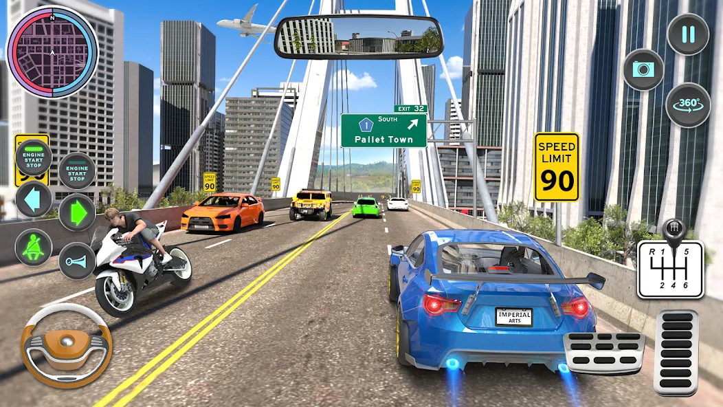 Modern Car Driving School Game [MOD: безлимитные деньги и все машины открыты] Screenshot 5