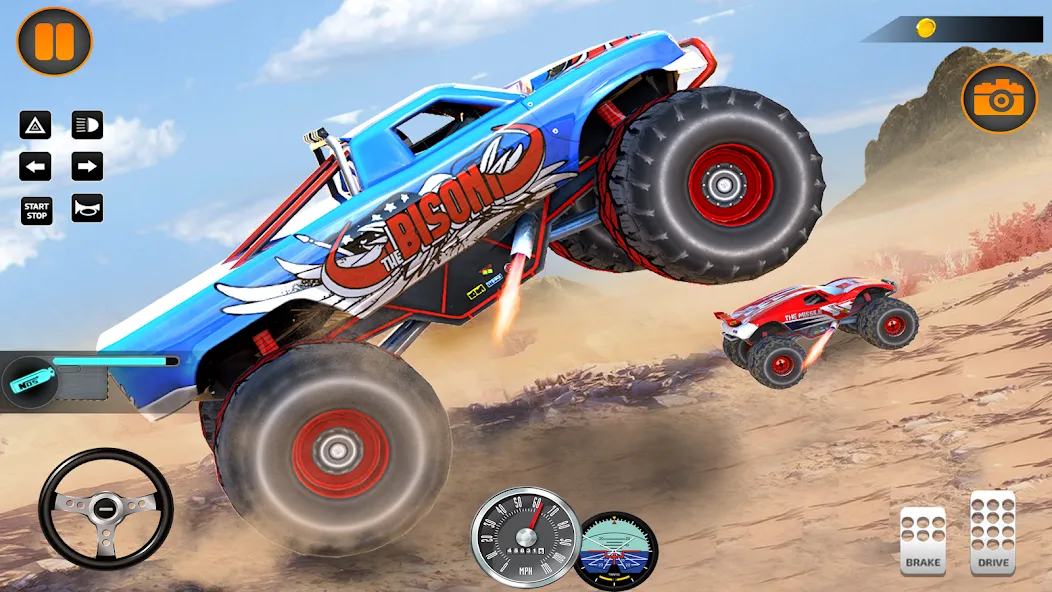 Monster Truck Off Road Racing [MOD: безлимитные деньги и все машины открыты] Screenshot 3