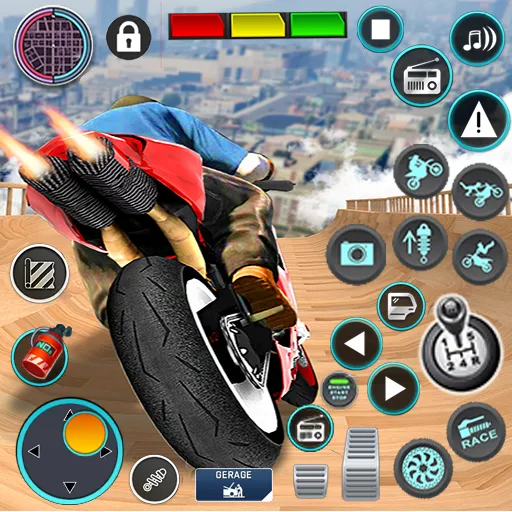Mega Ramp Bike Stunts Games 3D [MOD: безлимитные деньги и все байки открыты] Screenshot 1