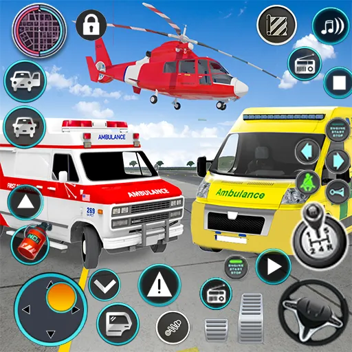 Heli Ambulance Simulator Game [MOD: безлимитные деньги и все вертолеты] Screenshot 1