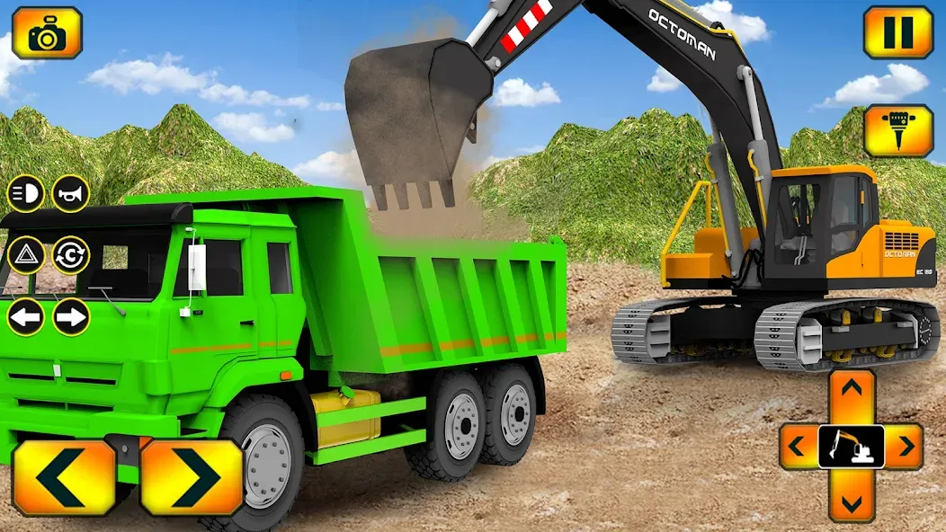 Sand Excavator Simulator Games [MOD: безлимитные деньги и техника] Screenshot 1