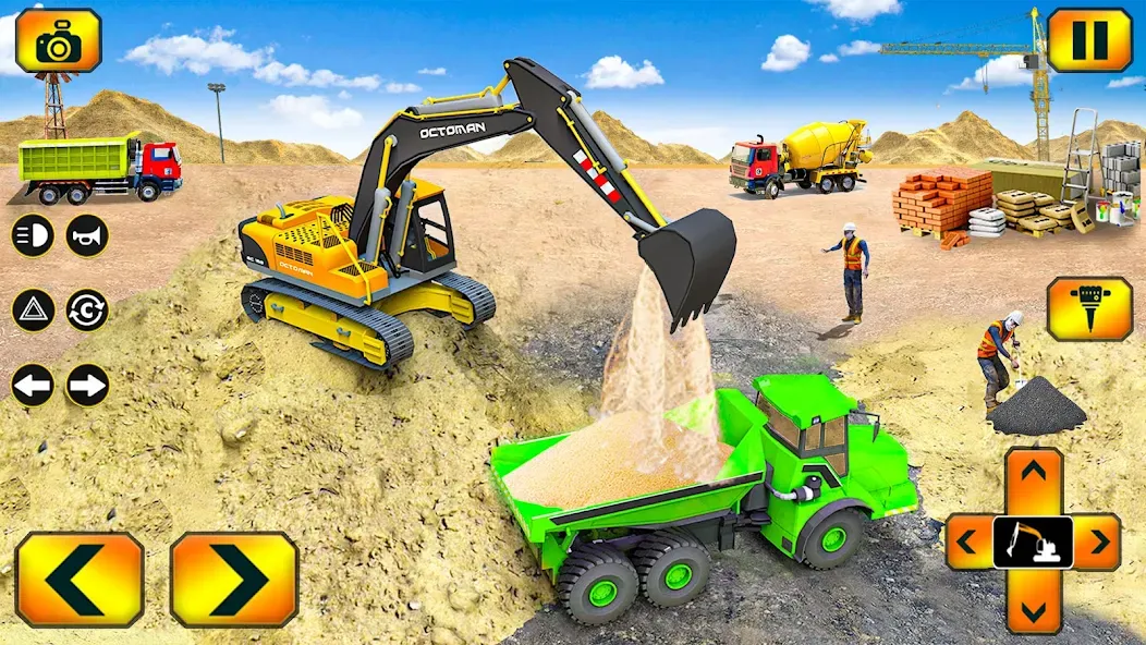 Sand Excavator Simulator Games [MOD: безлимитные деньги и техника] Screenshot 2