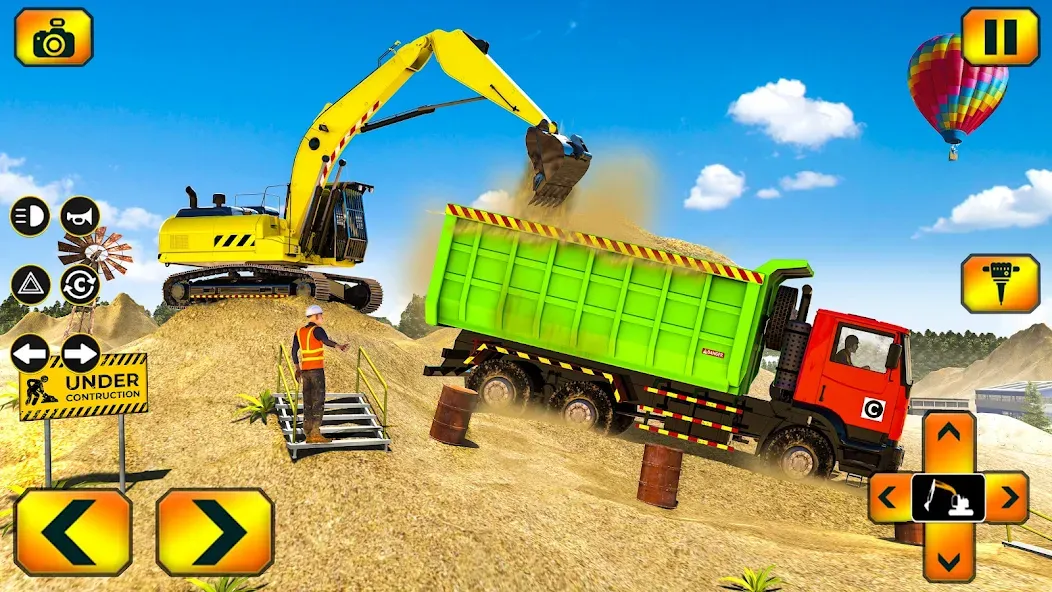 Sand Excavator Simulator Games [MOD: безлимитные деньги и техника] Screenshot 5