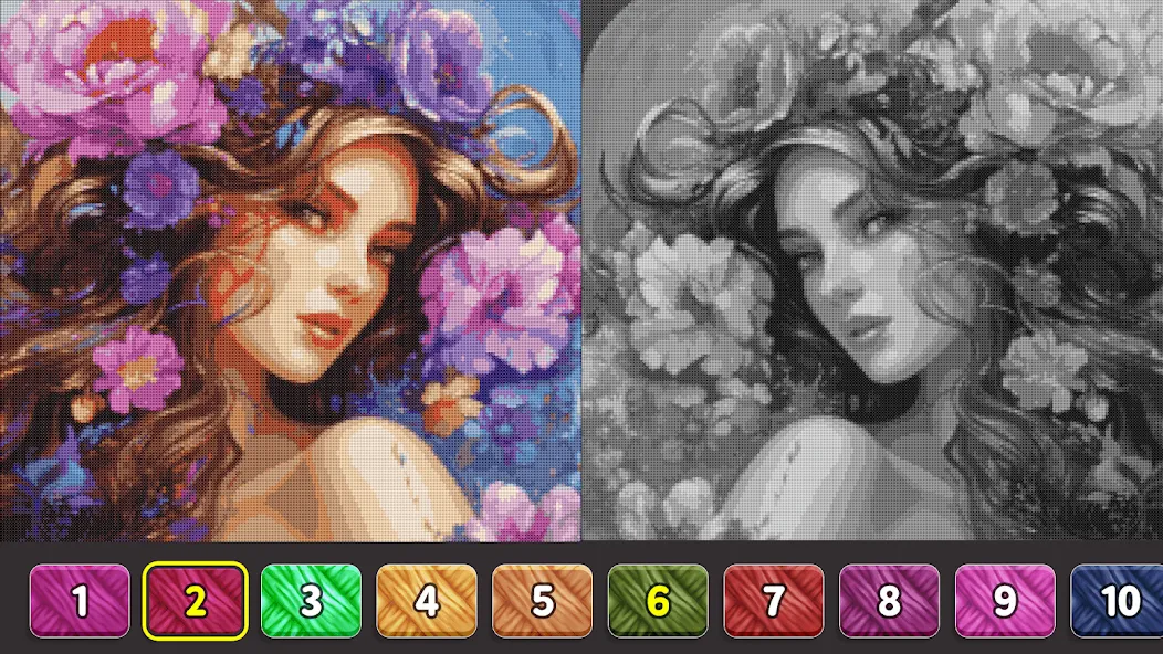 Cross Stitch: Color by Number [MOD: без рекламы и все узоры открыты] Screenshot 1