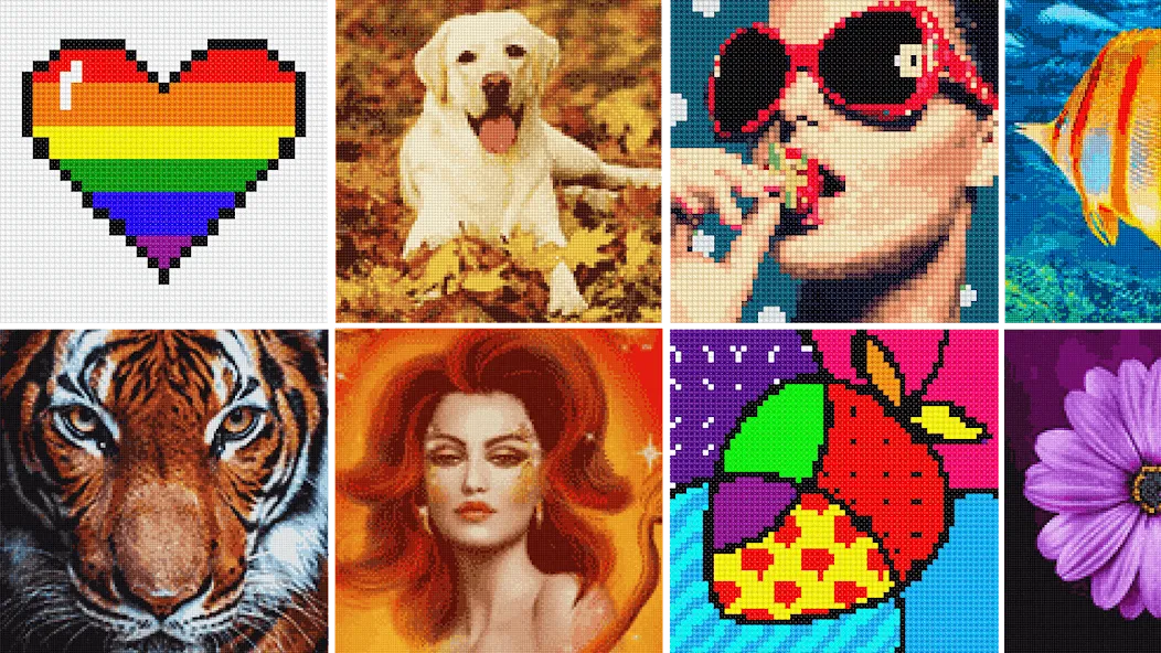 Cross Stitch: Color by Number [MOD: без рекламы и все узоры открыты] Screenshot 4