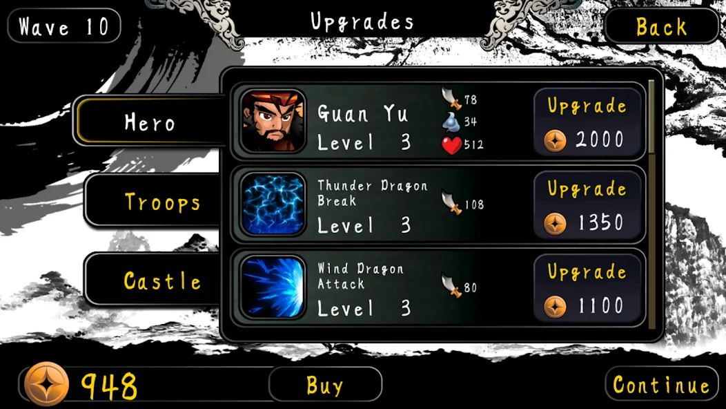 Three Kingdoms Defense [MOD: безлимитные ресурсы и мощные герои] Screenshot 2