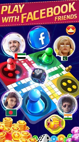 Online Ludo Game Multiplayer [MOD: много игроков и бесконечные победы] Screenshot 1