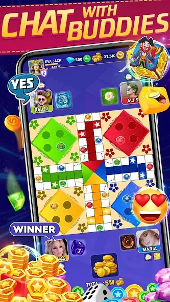 Online Ludo Game Multiplayer [MOD: много игроков и бесконечные победы] Screenshot 2