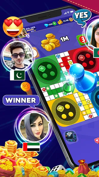 Online Ludo Game Multiplayer [MOD: много игроков и бесконечные победы] Screenshot 4