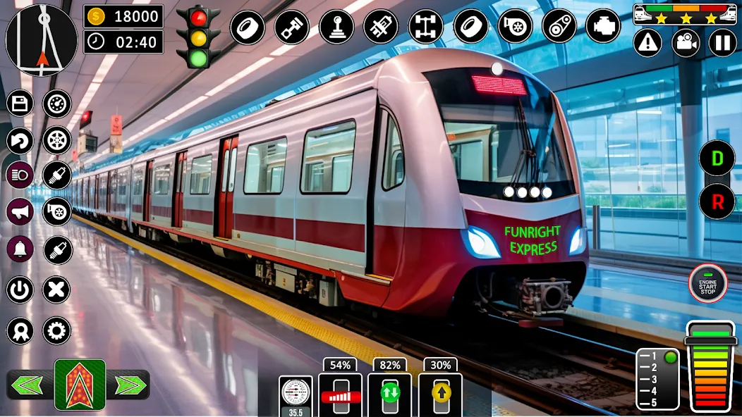City Train Games Driver Sim 3D [MOD: безлимитные деньги и все поезда открыты] Screenshot 1