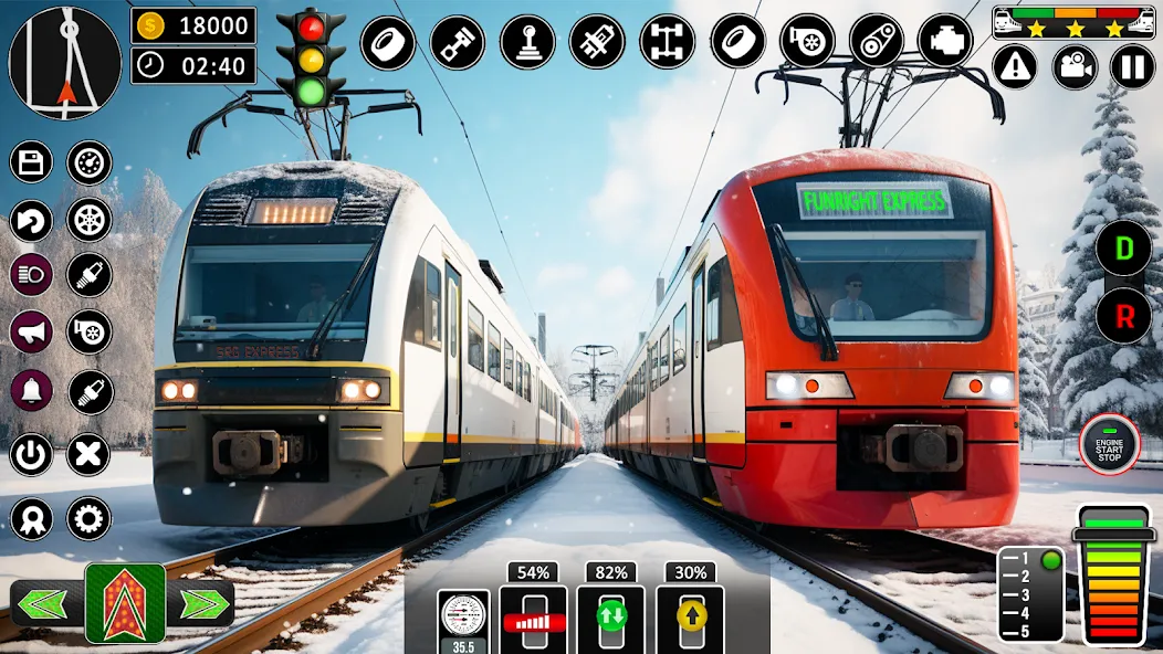 City Train Games Driver Sim 3D [MOD: безлимитные деньги и все поезда открыты] Screenshot 2
