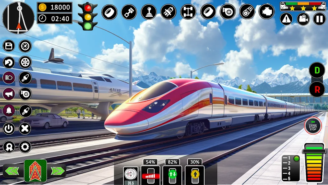 City Train Games Driver Sim 3D [MOD: безлимитные деньги и все поезда открыты] Screenshot 4