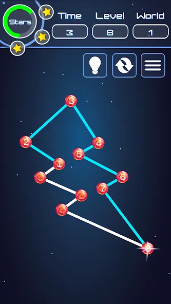 Connect The Dots [MOD: безлимитные подсказки и все уровни] Screenshot 1