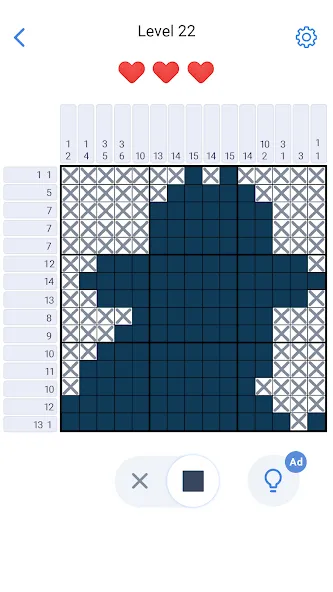 Pixel Art: Logic Nonogram [MOD: безлимитные подсказки и все уровни открыты] Screenshot 2