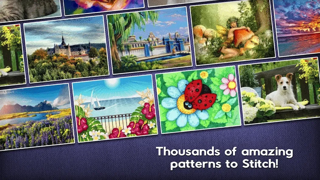 Cross-Stitch World [MOD: безлимитные нитки и открыты все узоры] Screenshot 3