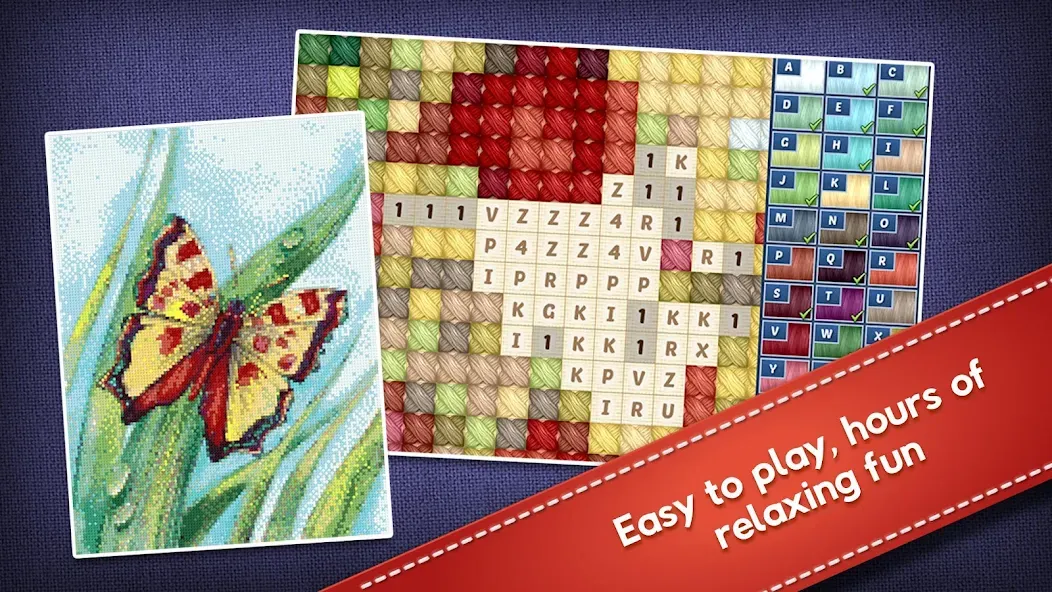 Cross-Stitch World [MOD: безлимитные нитки и открыты все узоры] Screenshot 4