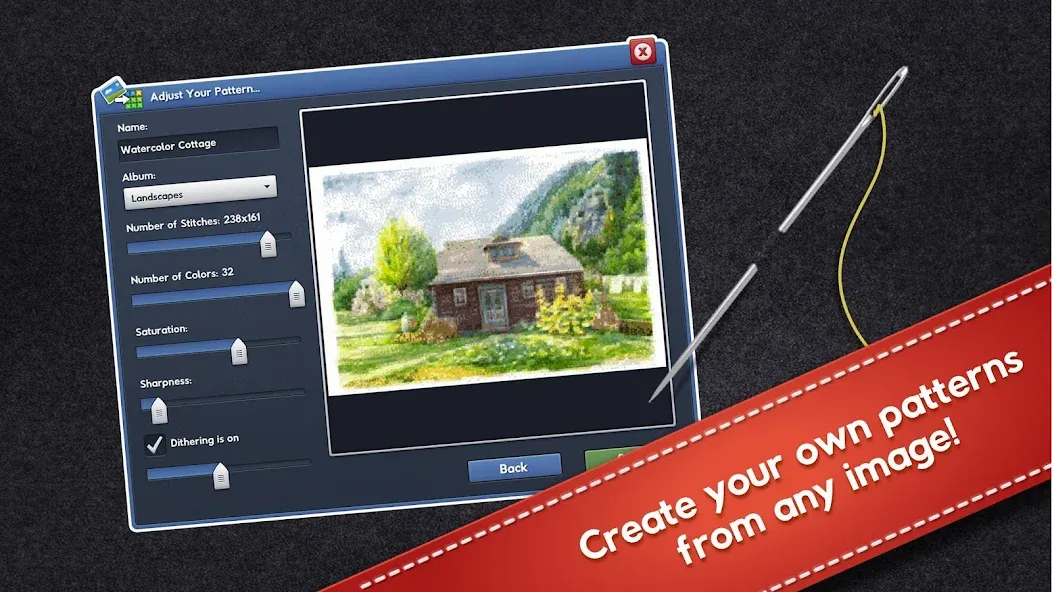 Cross-Stitch World [MOD: безлимитные нитки и открыты все узоры] Screenshot 5