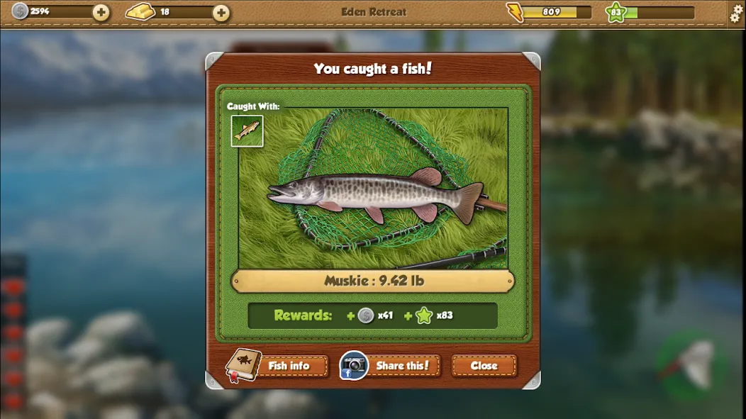 Fishing World [MOD: безлимитные деньги и ресурсы] Screenshot 2