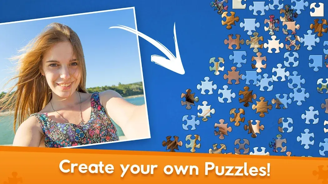 Jigsaw World [MOD: безлимитные подсказки и все пазлы открыты] Screenshot 5