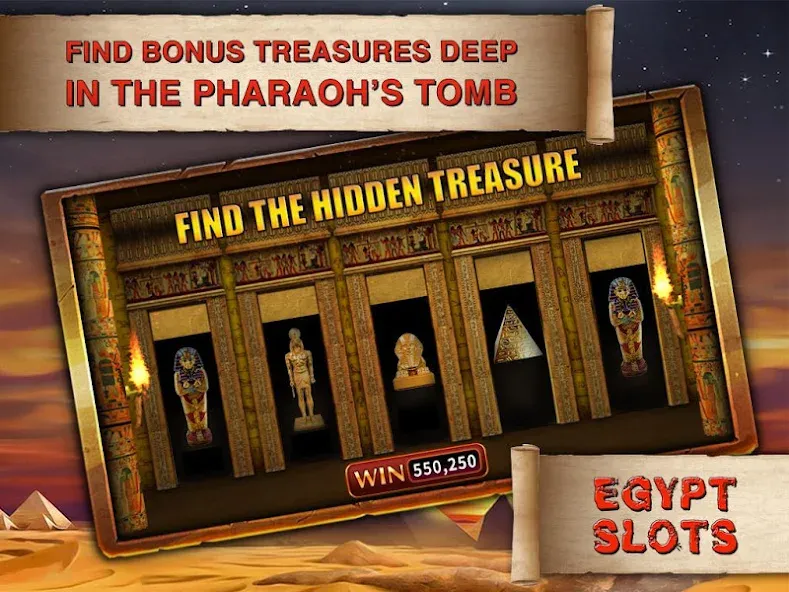 Egypt Slots Casino Machines [MOD: безлимитные монеты и бонусы] Screenshot 1