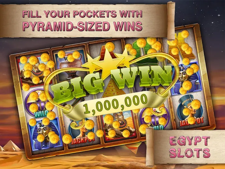 Egypt Slots Casino Machines [MOD: безлимитные монеты и бонусы] Screenshot 4