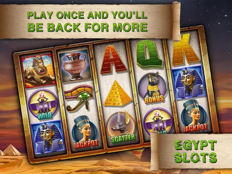 Egypt Slots Casino Machines [MOD: безлимитные монеты и бонусы] Screenshot 5