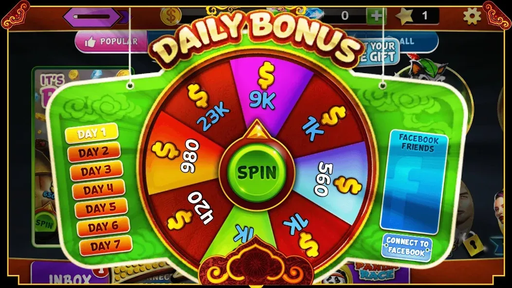 Panda Slots [MOD: безлимитные монеты и бонусы] Screenshot 3