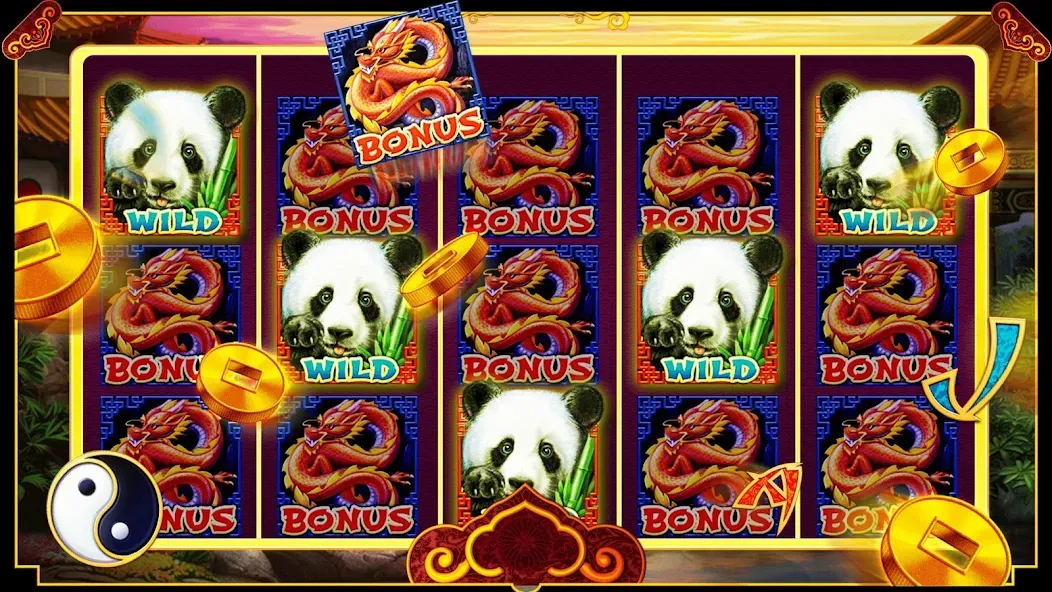 Panda Slots [MOD: безлимитные монеты и бонусы] Screenshot 4
