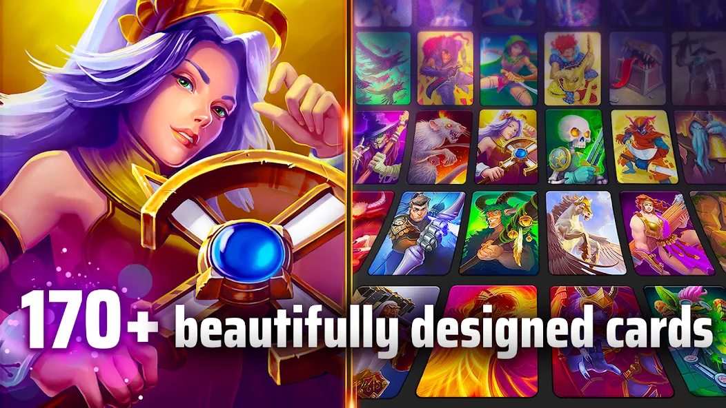 Black Deck - Card Battle CCG [MOD: много денег и все карты открыты] Screenshot 5