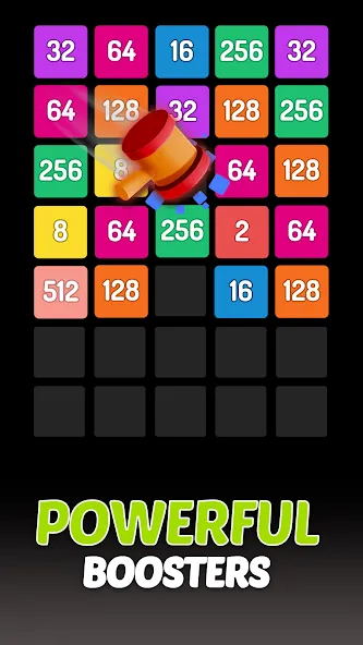X2 Blocks - 2048 Number Game [MOD: без рекламы и бесконечные ходы] Screenshot 4