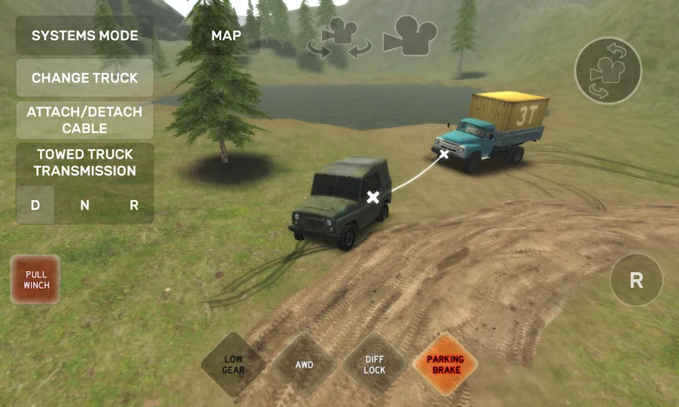 Dirt Trucker: Muddy Hills [MOD: безлимитные деньги и топливо] Screenshot 1