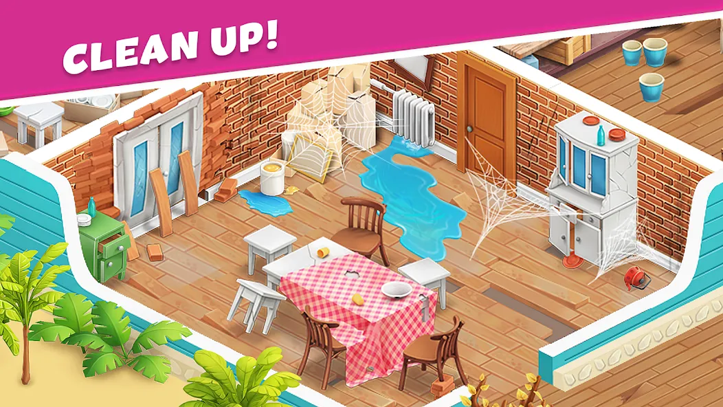 Open House: Match 3 puzzles [MOD: безлимитные монеты и ходы] Screenshot 2